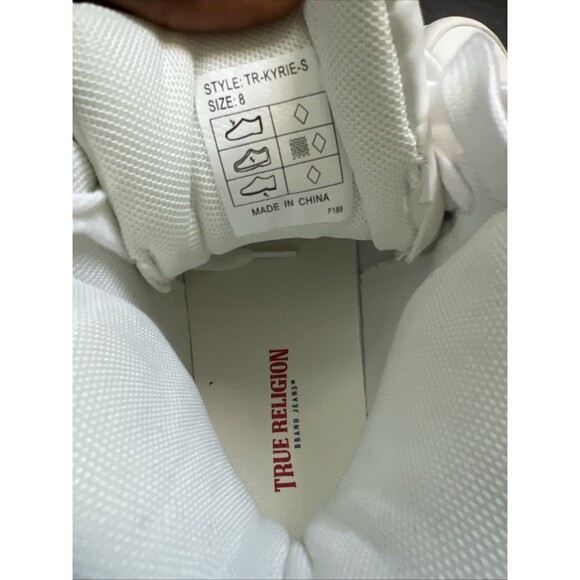 TRUE RELIGION Kyrie High Top Sneaker White Red Men\'s SZ 8 NWOB Athleisure Sporty main image 7